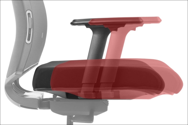 Fotel ergonomiczny RYDER z mechanizmem samoważącym szary