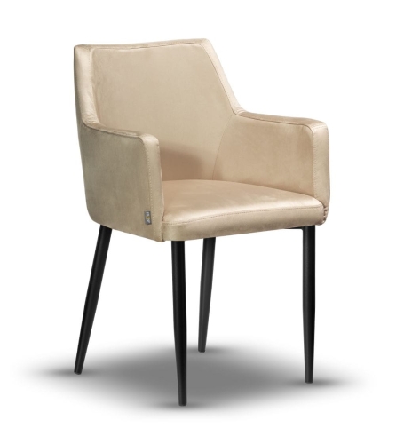 krzesło tapicerowane BARI noga czarna