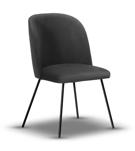 Krzesło Tapicerowane AMY noga slim czarna