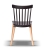 krzesło WILSON czarne drewniana noga