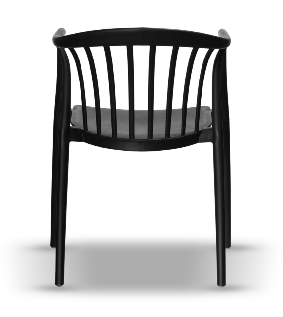 nowoczesne krzesło plastikowe RIVA czarny