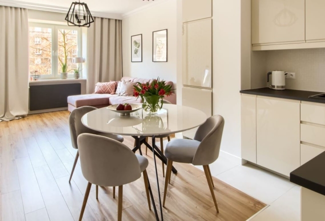 Krzesło Welurowe SOUL noga chrom ciemny beż