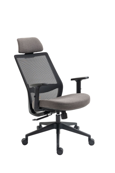 fotel obrotowy FK25-FX czarno-szary