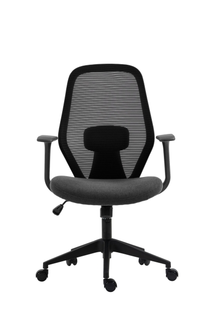 fotel obrotowy FK23-FX czarno szary