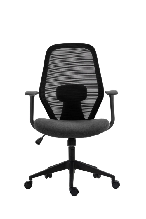 fotel obrotowy FK23-FX czarno szary