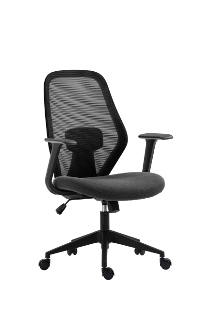 fotel obrotowy FK23-FX czarno szary