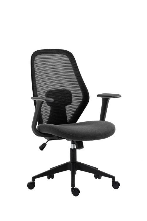 fotel obrotowy FK23-FX czarno szary
