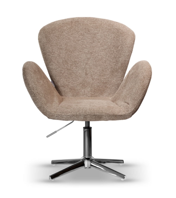 Fotel Obrotowy EGO ciemny beż Swan