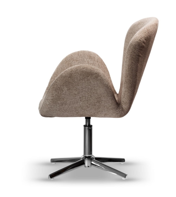 Fotel Obrotowy EGO ciemny beż Swan