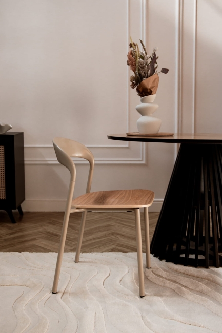 Krzesło Metalowe NELSON Beżowy