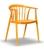 Krzesło Plastikowe RIVA żółte